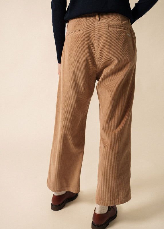 Saint James Tess Velvet Trousers BEIGE FONCE