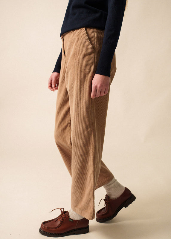 Saint James Tess Velvet Trousers BEIGE FONCE