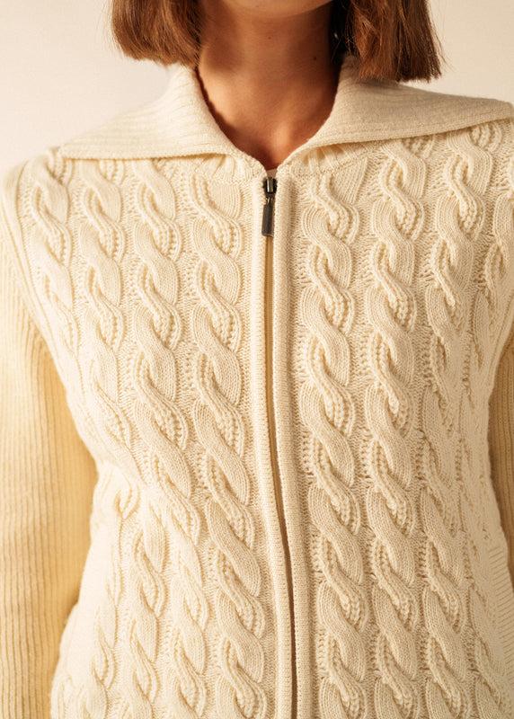 Saint James Tramore Zipped Vest ECUME