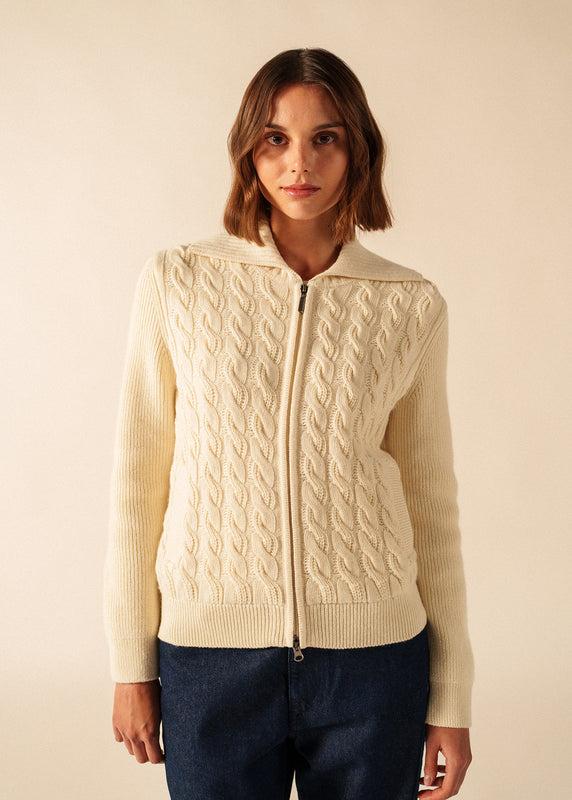 saint james Tramore zipped vest ECUME