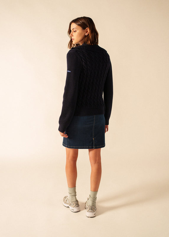 Saint James Tramore Zipped Vest NAVY