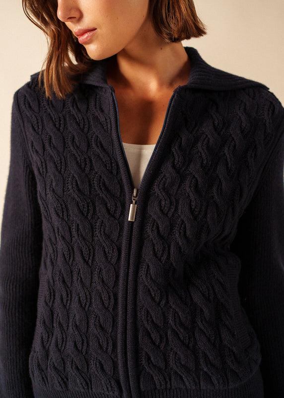 Saint James Tramore Zipped Vest NAVY