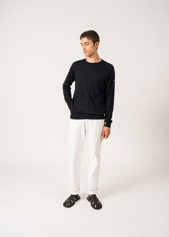 Saint James Trieste Lightweight Jumper – Wool NAVY