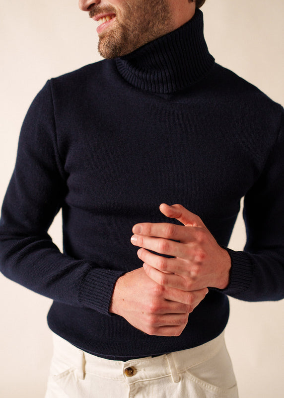 saint james Turtleneck sailor jumper MARINE