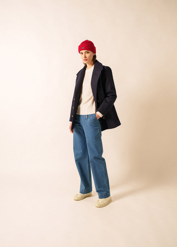 Saint James Voilure Authentic Peacoat NAVY