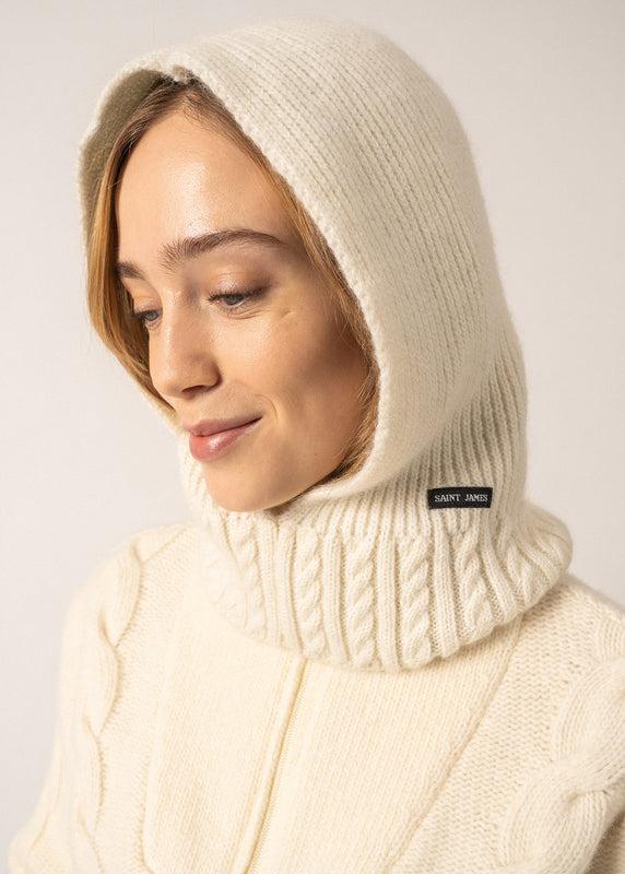 Saint James Wool Balaclava BLANC D'HIVER