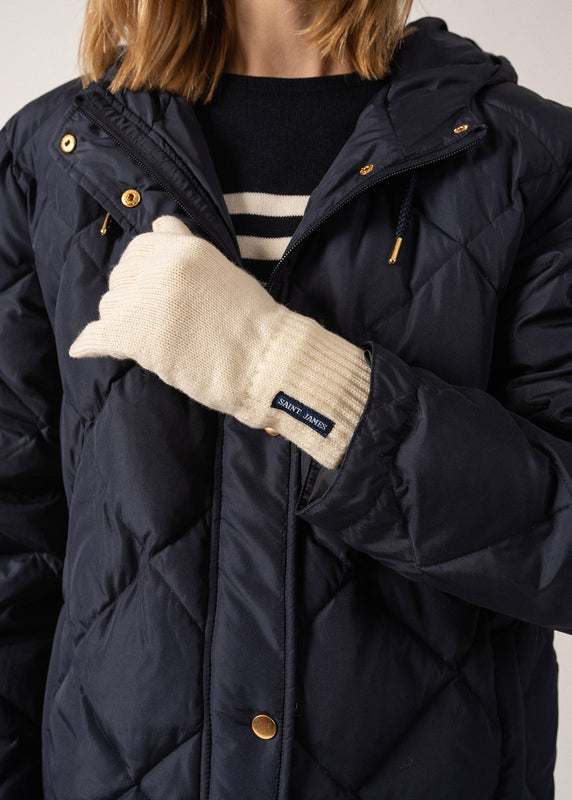 saint james Wool Gloves ECUME
