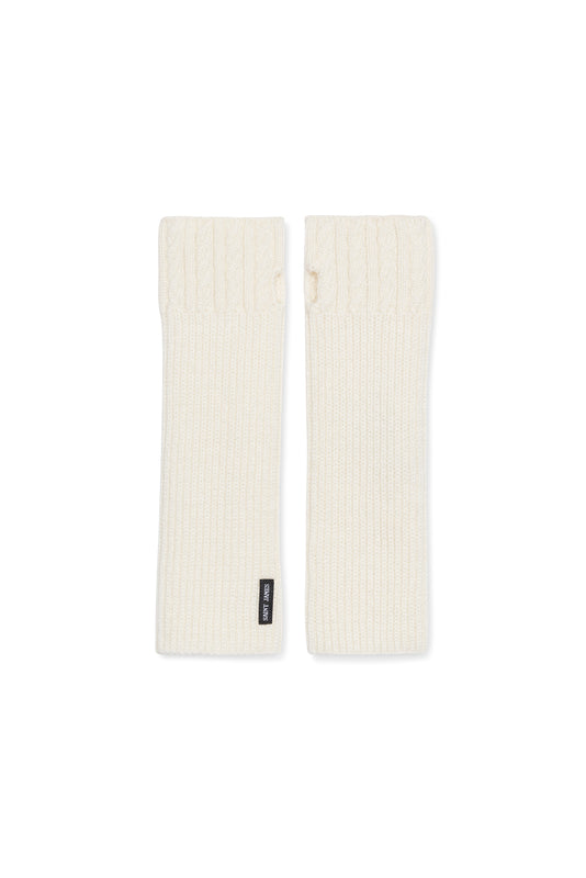 Saint James Wool Mittens BLANC D'HIVER