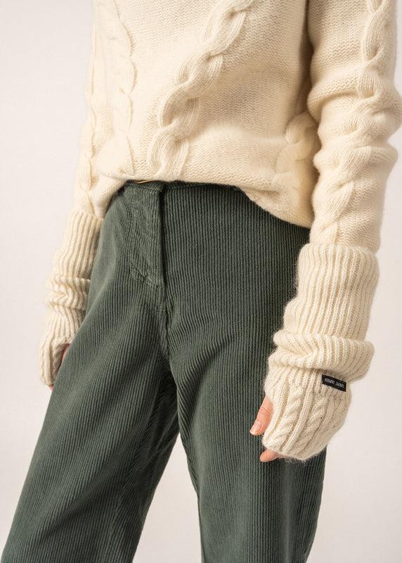 Saint James Wool Mittens BLANC D'HIVER