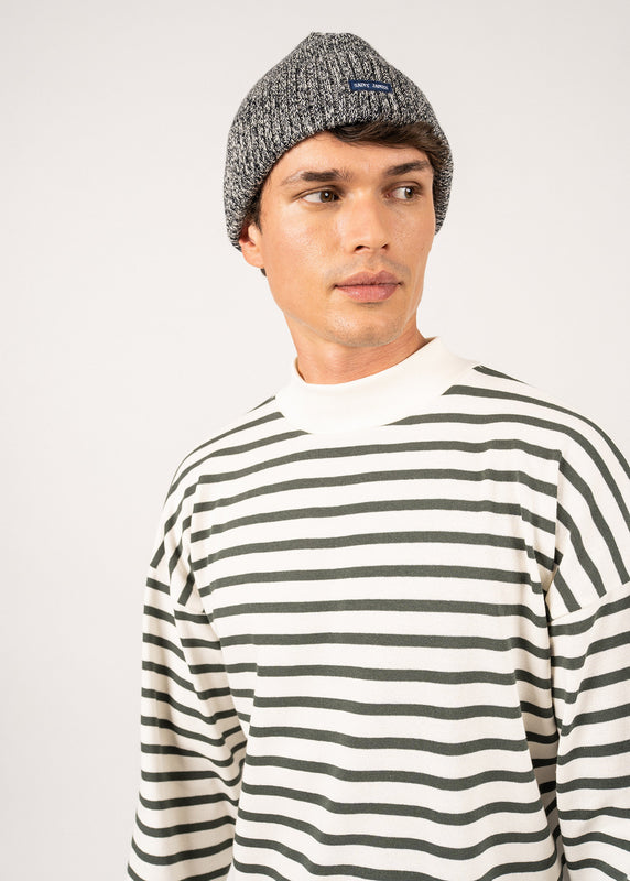 saint james Yvetot wool hat NAVY/ECRU