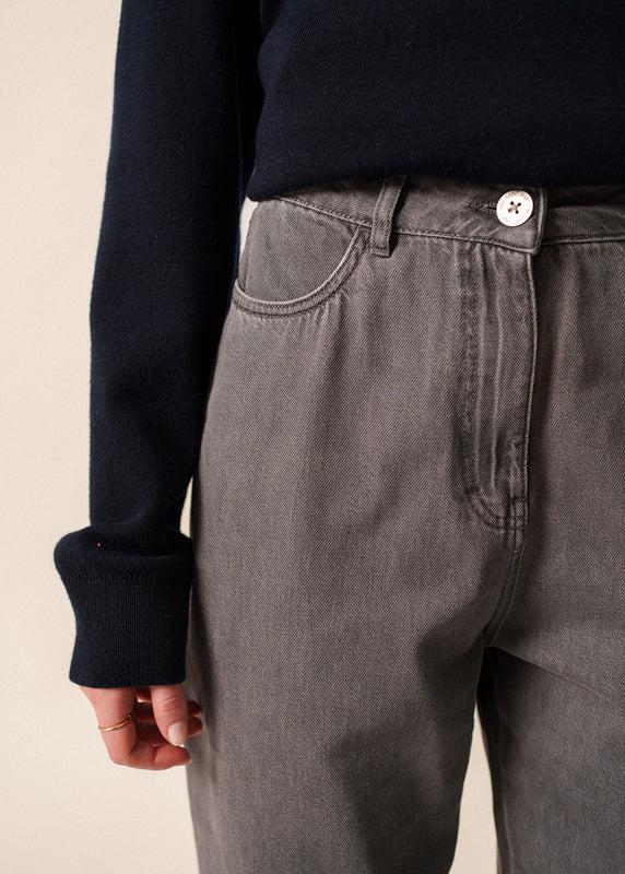 Saint James Zélie Trousers – Mom Fit GRIS