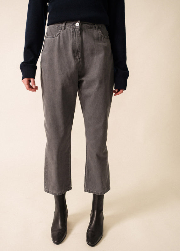 saint james Zélie trousers – mom fit GRIS