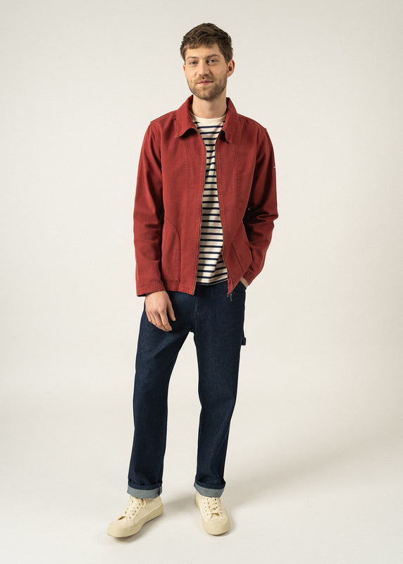 Saint James Zephyr Smock Style Jacket BRIQUE