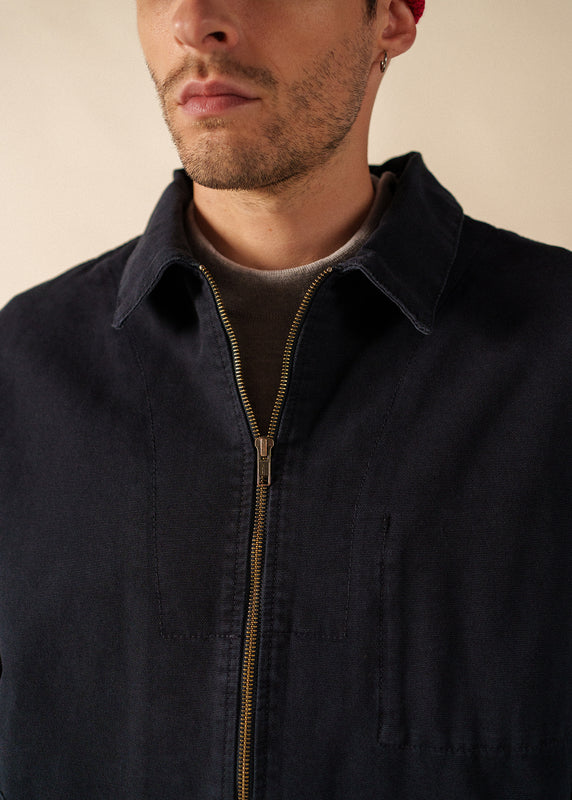 Saint James Zephyr Smock Style Jacket MARINE