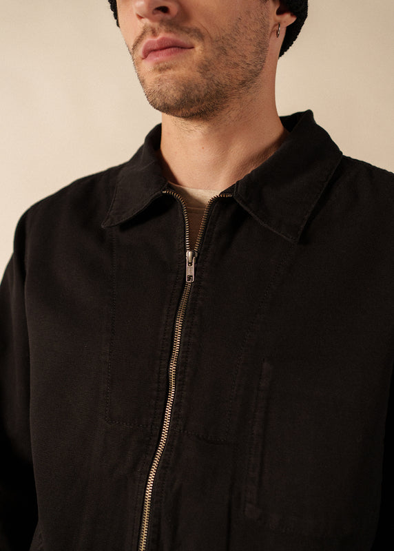 Saint James Zephyr Smock Style Jacket NOIR