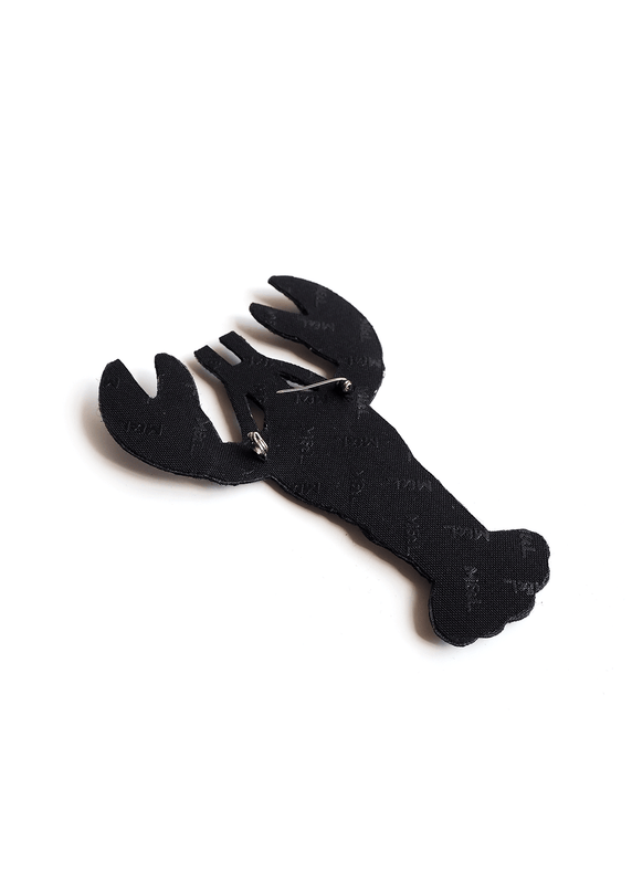 Saint James Striped Lobster Embroidered Brooch BLEU/BLANC