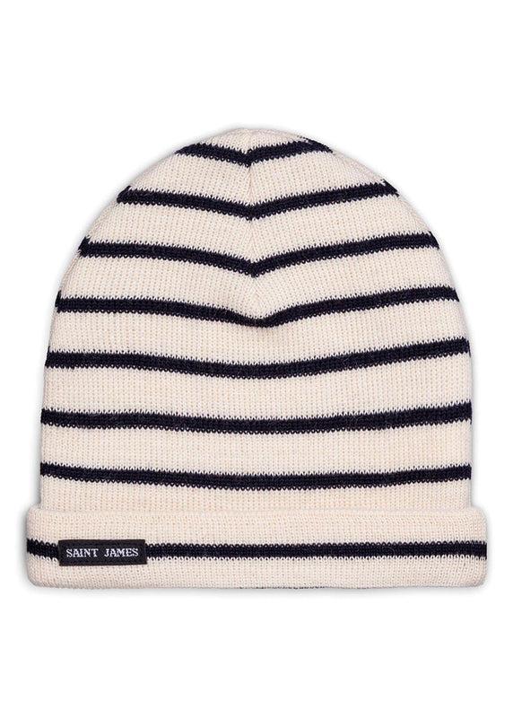 saint james Striped sailor hat for kids ECRU/MARINE