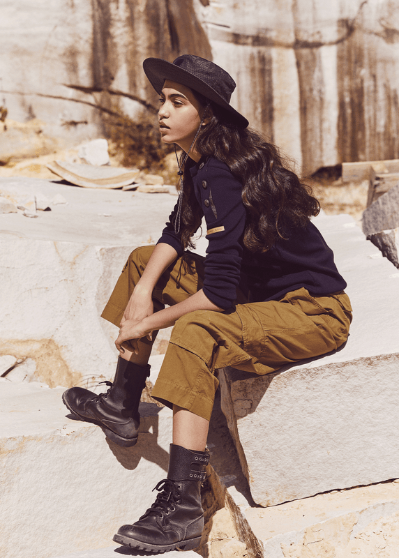 Saint James Transmission Sailor Jumper In Merino Wool MARINE