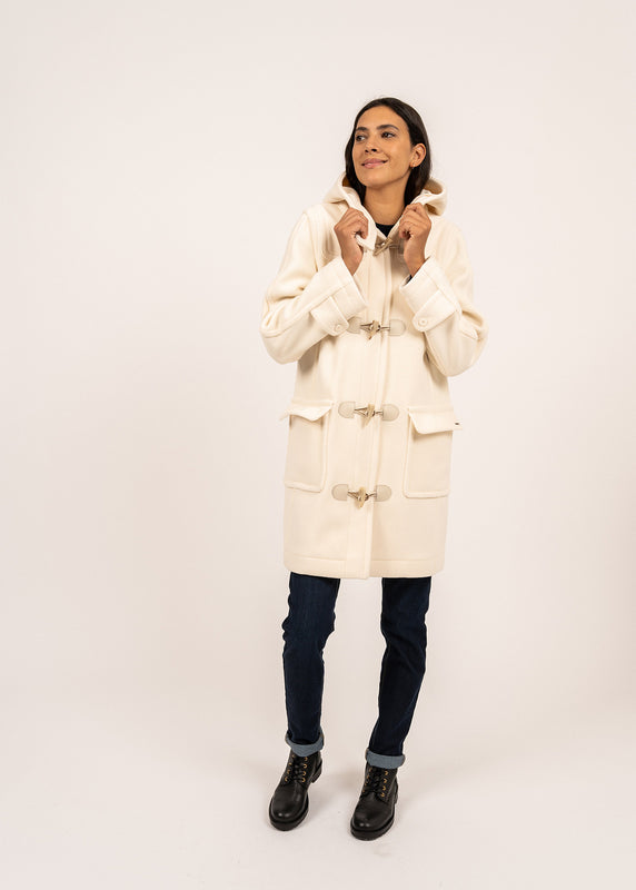 Saint James Venus Classic Duffle-coat BLANC D'HIVER