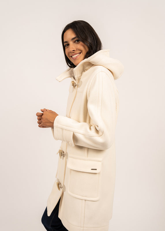 Saint James Venus Classic Duffle-coat BLANC D'HIVER