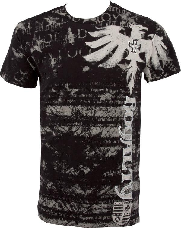 sakkas Royalty Dragon Short Sleeve Crew Neck Cotton Mens Fashion T-Shirt ( 2 Colors )