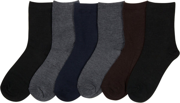 Sakkas Sakkas Boy's Playful Pattern Assorted Crew Socks 6-Pack