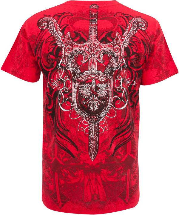 Sakkas Sakkas Cross Sword And Shield Cotton Mens T-Shirt