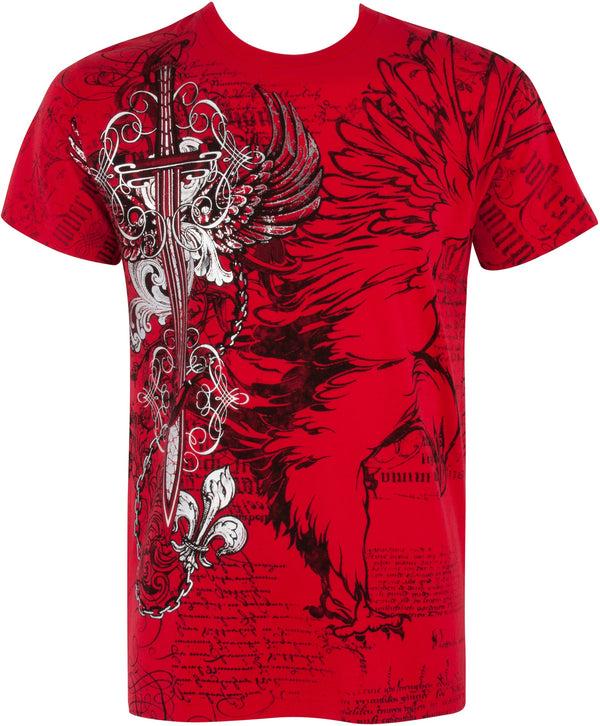sakkas Sakkas Eagle Sword And Chains Cotton Mens T-Shirt