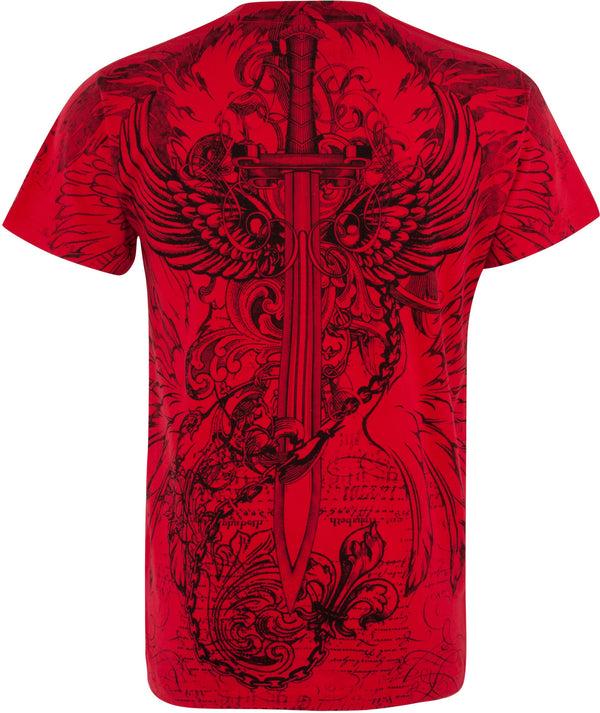 sakkas Sakkas Eagle Sword And Chains Cotton Mens T-Shirt