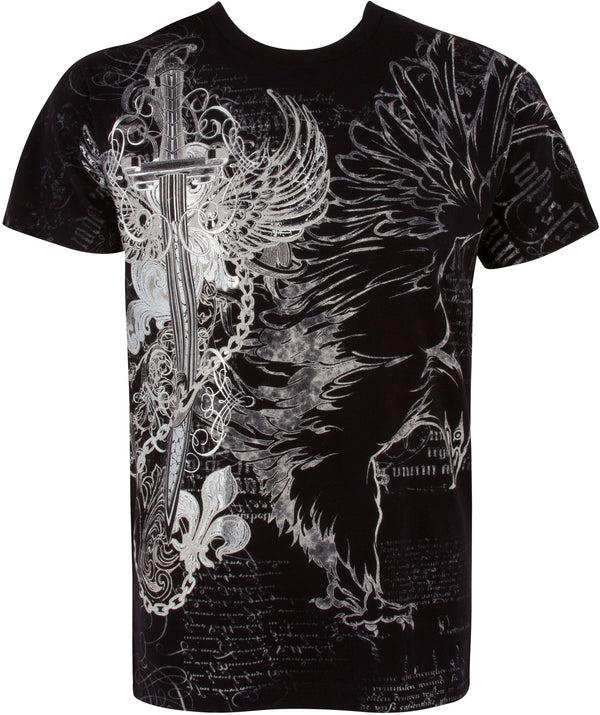 sakkas Sakkas Eagle Sword and Chains Cotton Mens T-Shirt sakkas Sakkas Eagle Sword and Chains Cotton Mens T-Shirt