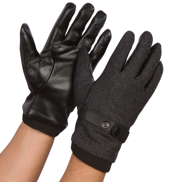 Sakkas Sakkas Enes Warm Fleece Lined Driving Gloves Vegan Minimal Commute Casual