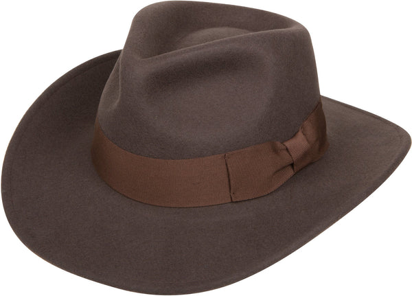 Sakkas Sakkas Flynn Grosgrain Bow Wide Brim Wool Fedora