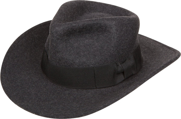 Sakkas Sakkas Flynn Grosgrain Bow Wide Brim Wool Fedora