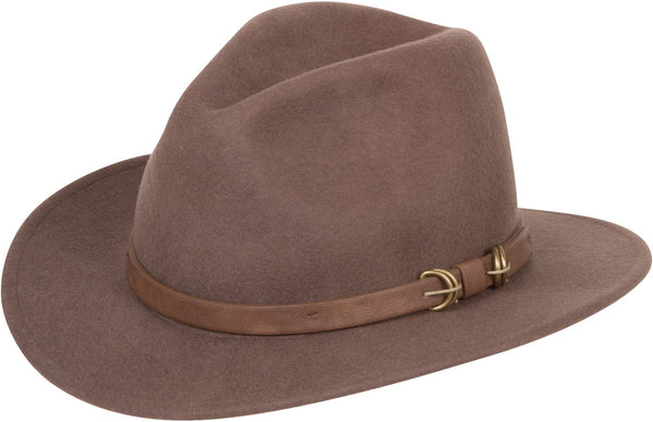Sakkas Sakkas Grant Western Style Wide Brim Wool Fedora