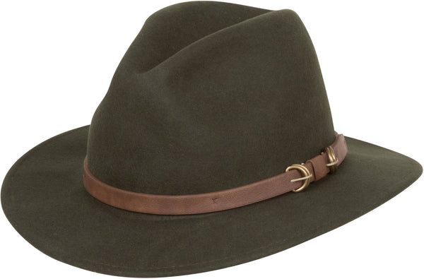 Sakkas Sakkas Grant Western Style Wide Brim Wool Fedora