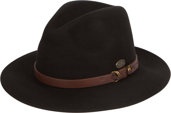 sakkas Sakkas Grant Western Style Wide Brim Wool Fedora