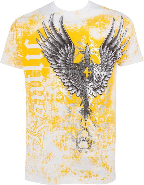 Sakkas Sakkas Great Guardian Metallic Embossed Mens Fashion T-Shirt