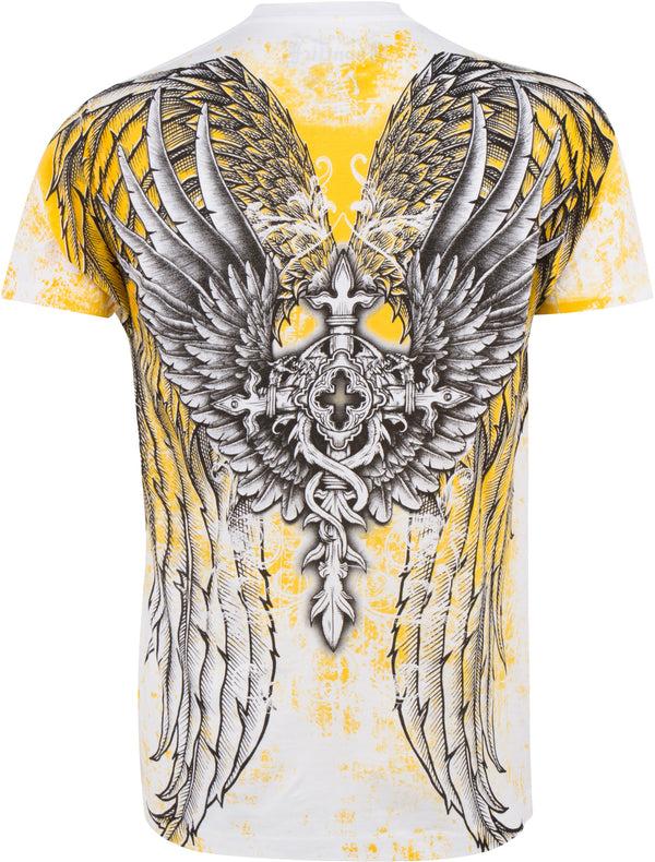 Sakkas Sakkas Great Guardian Metallic Embossed Mens Fashion T-Shirt