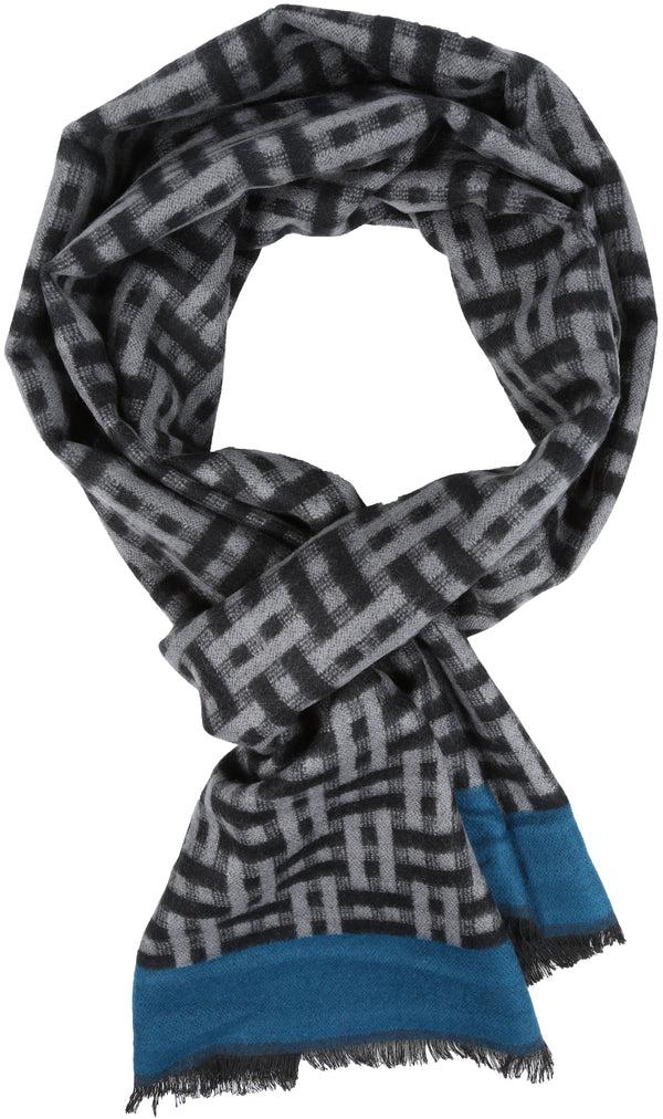 sakkas Sakkas Jiel Long Wide Classic Multi Colored Pattern UniSex Cashmere Feel Scarf