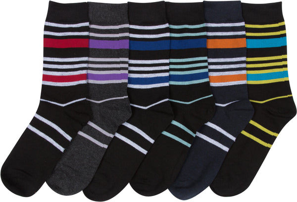 Sakkas Sakkas Men's Classic Patterned Dress Socks Value 6-Pack