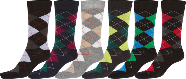 sakkas Sakkas Men's Classic Patterned Dress Socks Value 6-Pack