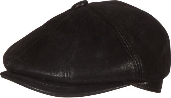 sakkas Sakkas Milo Newsboy Cabby Hat Flat Cap Embossed Matte Convertible Insulated