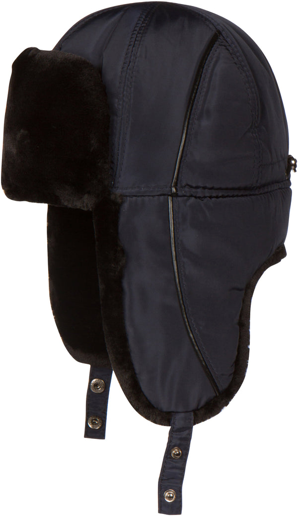 Sakkas Sakkas Victor Unisex Adjustable Warm Russian Aviator Trooper Trapper Ushanka Hat Faux Mink Fur And Nylon Cold Weather Outdoor