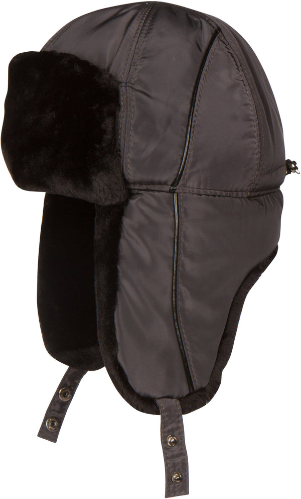 Sakkas Sakkas Victor Unisex Adjustable Warm Russian Aviator Trooper Trapper Ushanka Hat Faux Mink Fur And Nylon Cold Weather Outdoor