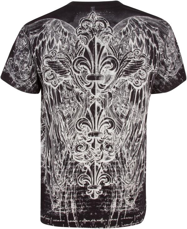 Sakkas Sakkas Vines And Fleur De Lis Cotton Mens T-Shirt