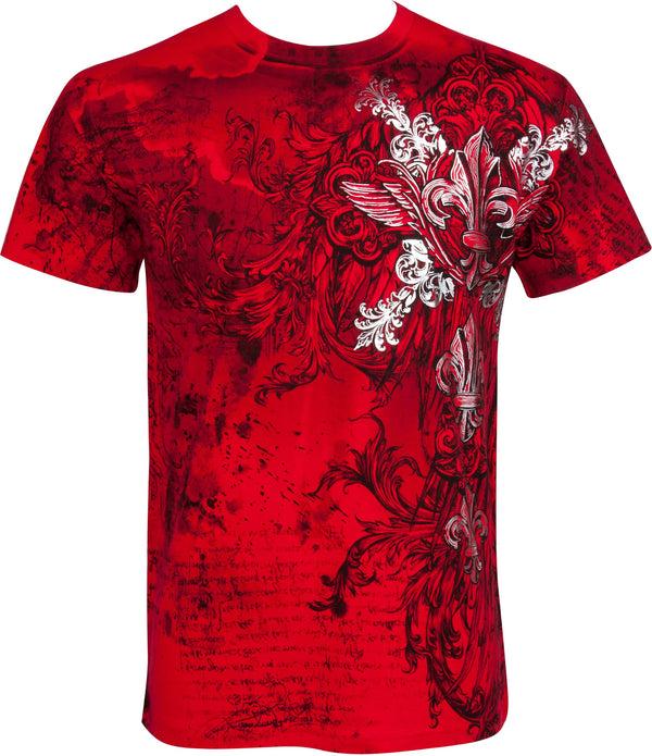 Sakkas Sakkas Vines And Fleur De Lis Cotton Mens T-Shirt