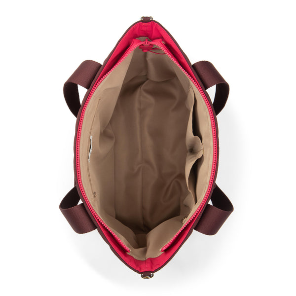 Sakroots Arlo Large Tote Black Cherry Woven Quilted