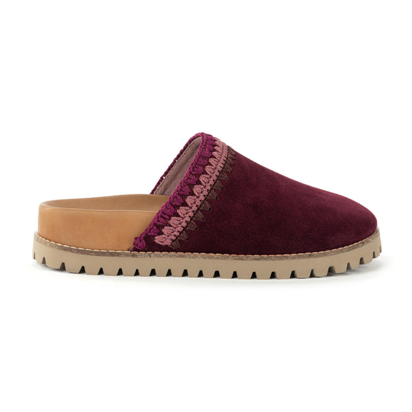 Sakroots Bolinas Lug Sole Clog Black Cherry Seminyak