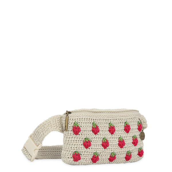 Sakroots Caraway Small Belt Bag Natural Strawberries