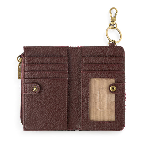 Sakroots Encino Essential Wallet Black Cherry Stripe